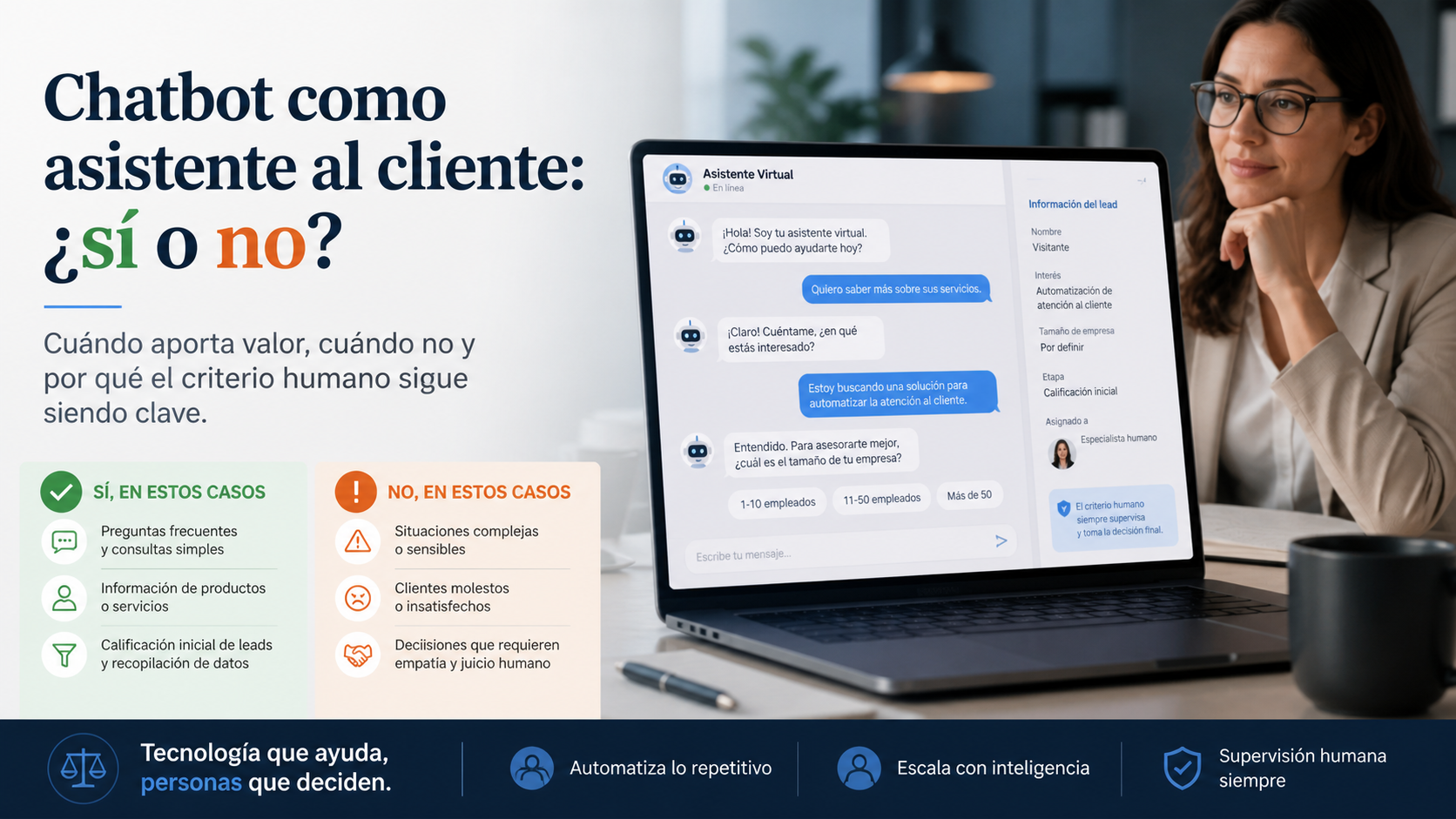 Chatbot como asistente al cliente: ¿sí o no?